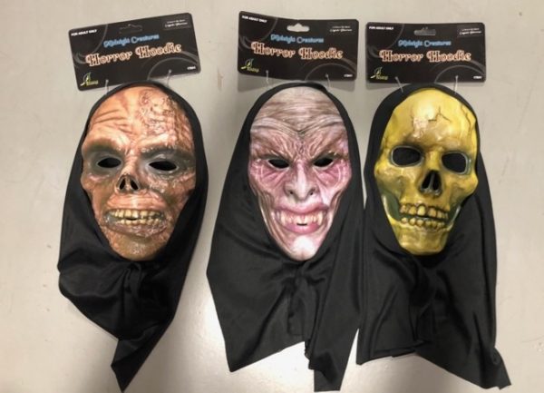 Horror Hoodie Scary Mask with Hood