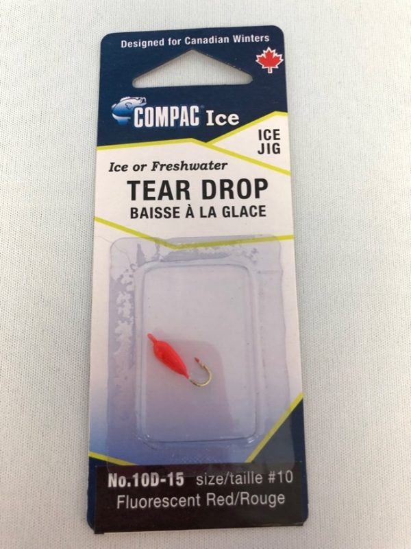 Tear Drop – Size 10 ~ Fl. Red