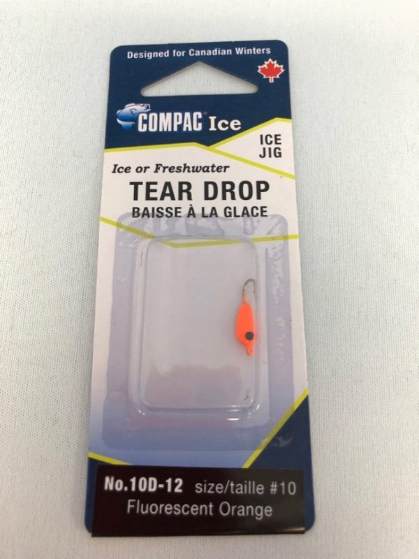 Tear Drop – Size 10 ~ Fl. Orange