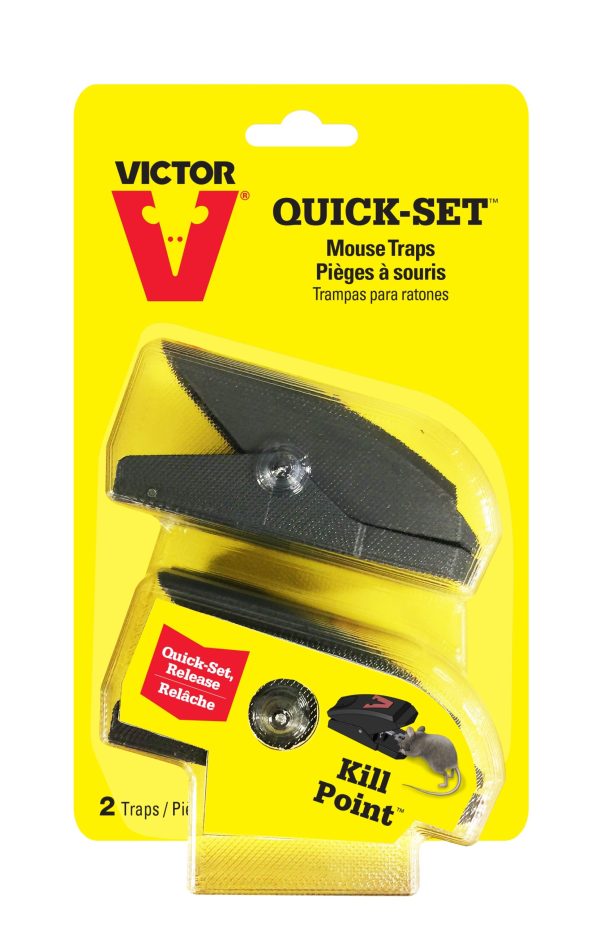 Victor Quick Set Plastic Mouse Traps ~ 2 per pack