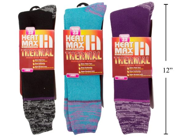 Ladies Heat Max Thermal Long Socks