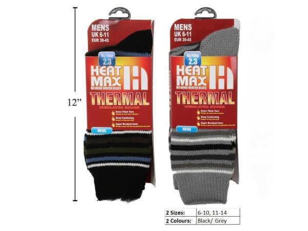 Mens Heat Max Thermal Socks