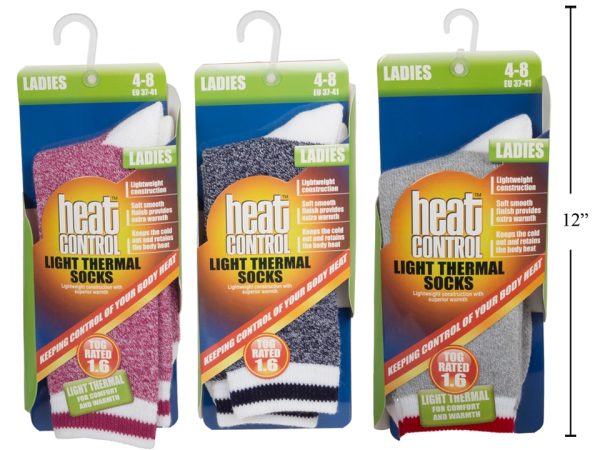 Ladies Heat Control Light Thermal Socks