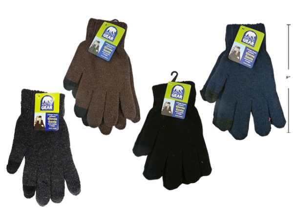 Men’s Insulated 2-Finger Touch Screen Texting Gloves