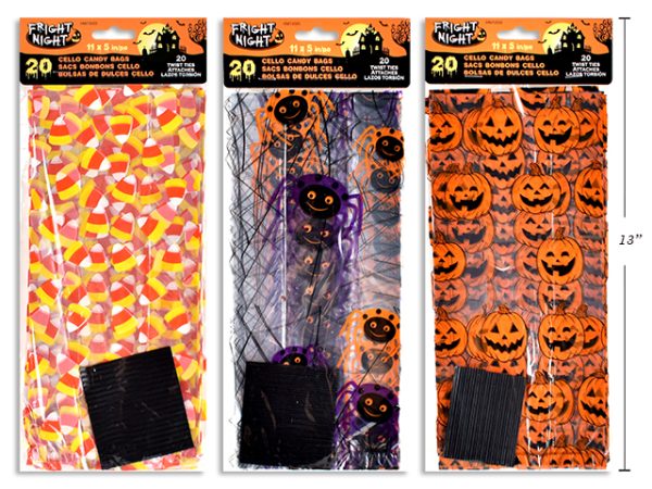 Halloween Cello Candy Bags ~ 20 per pack
