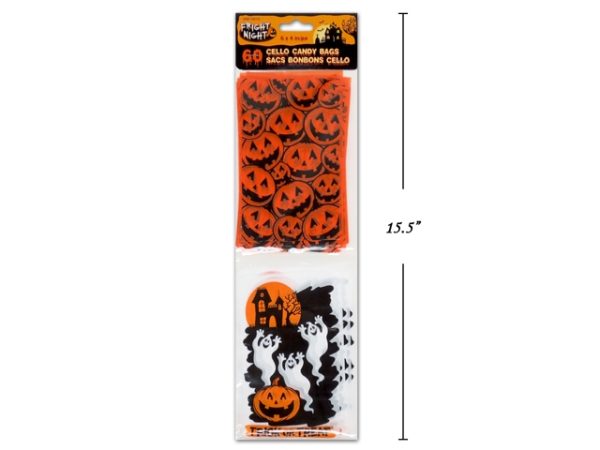 Halloween Cello Candy Bags ~ 60 per pack