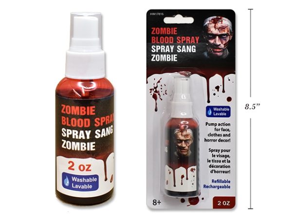 Halloween Zombie Red Blood Spray ~ 2oz bottle