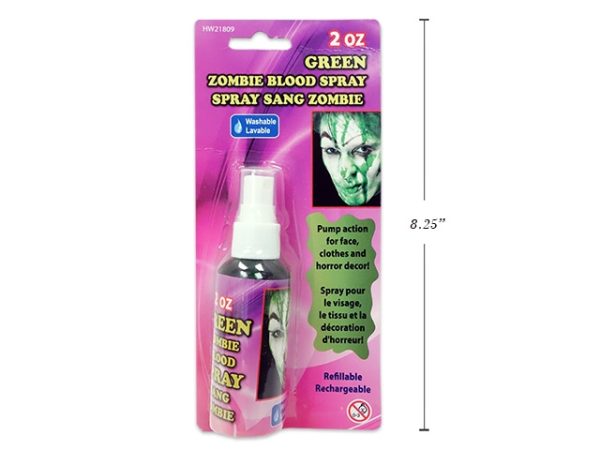 Halloween Zombie Green Blood Spray ~ 2oz bottle