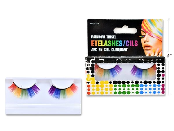 Halloween Fake Tinsel Rainbow Eyelashes
