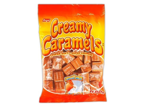 Regal Creamy Caramels ~ 180gr pegggable bag