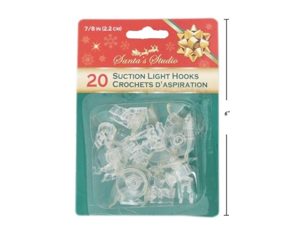 Christmas Suction Cup Light Clips – 20mm ~ 20 per pack