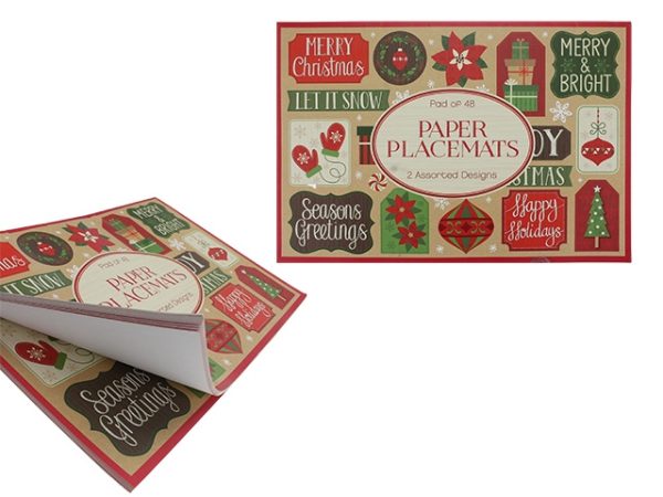 Christmas Paper Placemats – 16-1/8″ x 11-1/8″ ~ 15 sheets per pack