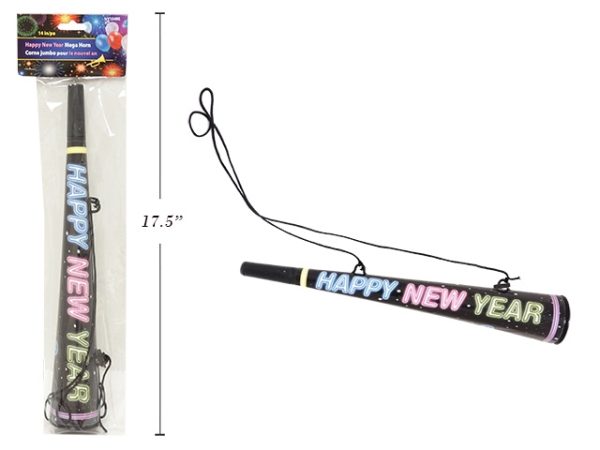 New Year’s Mega Horn with String ~ 14″L