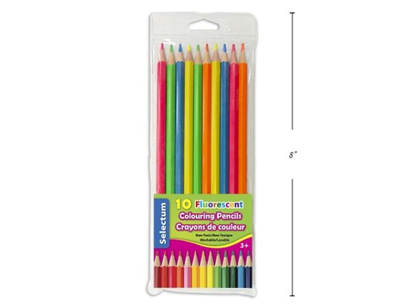 Selectum Flourescent Colored Pencils ~ 10 per pack