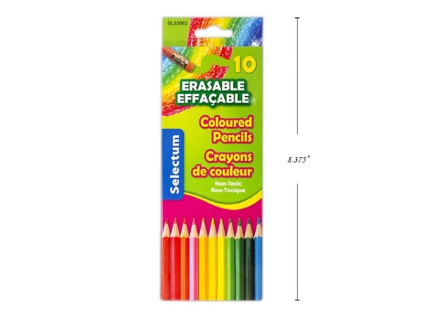 Selectum Erasable Colored Pencils ~ 10 per pack
