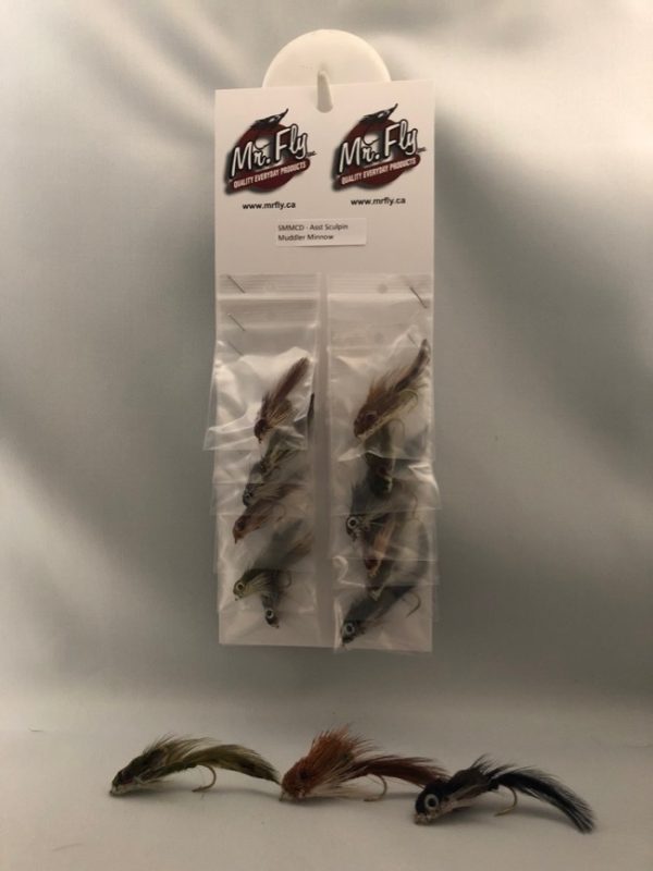 Assorted Sculpin Muddler Minnow with Eyes