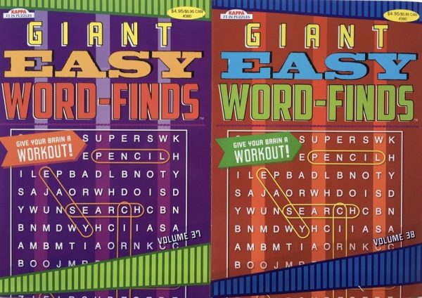 Giant Easy Word Finds Puzzle Books