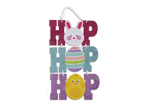 Easter MDF 3-Section Hanging Decoration ~ 14.5″H x 9″W