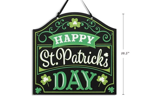 St. Patrick’s Day MDF Wall Plaque ~ 11.25″ x 10.5″