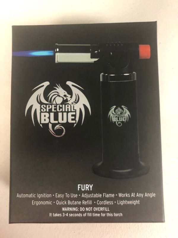 Butane Torch – Special Blue Fury ~ BLACK
