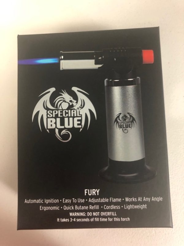 Butane Torch – Special Blue Fury ~ SILVER