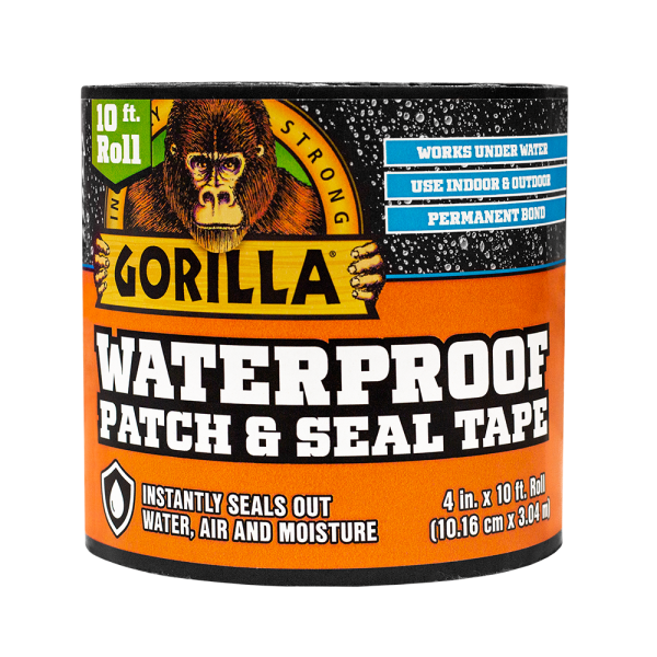 Gorilla Waterproof Patch & Seal Tape ~ 4″ x 10′