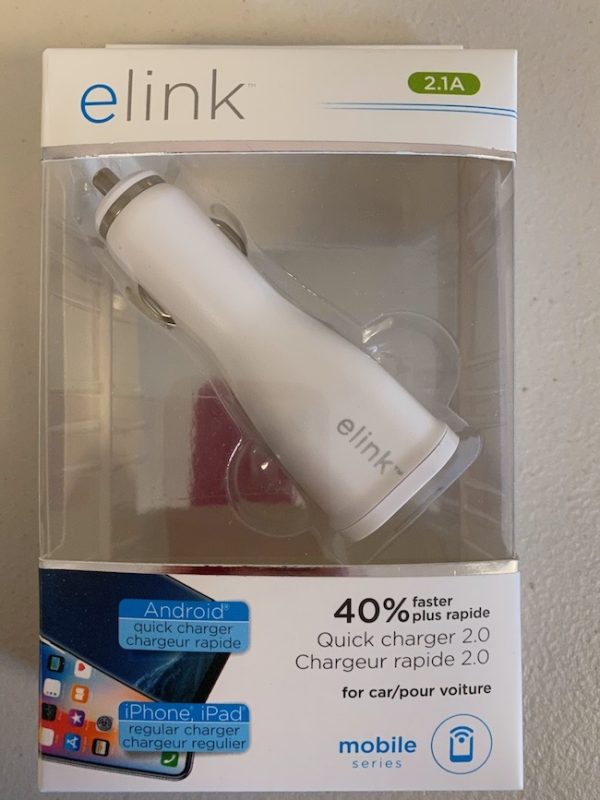 eLink Quick 2.0 Car Charger ~ 40% faster