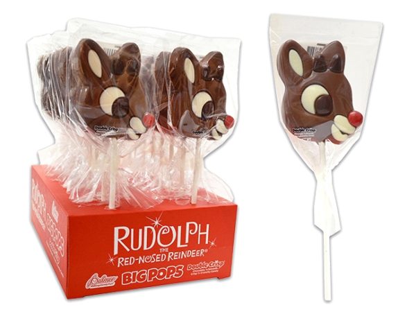 Christmas Rudolph Chocolate Pops – 2.75oz ~ 18 per display
