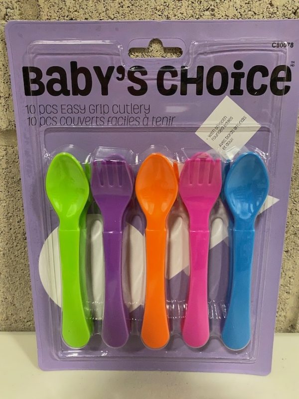 Baby’s Choice Easy Grip Cutlery ~ 10 per pack