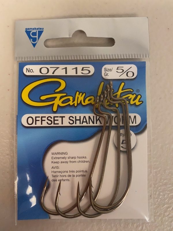 Gamakatsu Offset Shank Worm Hook ~ 5 per pack