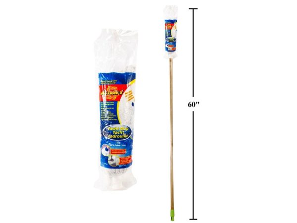 Yacht Mop with 48″ Handle ~ SLEEVE OF 12