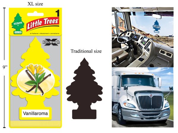 Little Tree Air Fresheners X-tra Strength – Jumbo Size ~ Vanillaroma