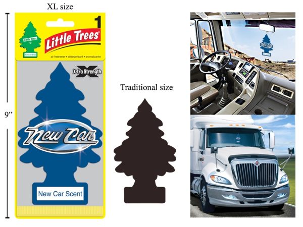 Little Tree Air Fresheners X-tra Strength – Jumbo Size ~ New Car