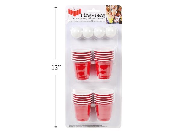 Beer Pong Drinking Game with Mini Beer Cups