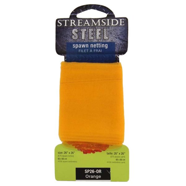 Streamside Steel Spawn Netting – 26″ x 26″ ~ ORANGE