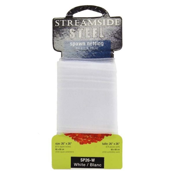 Streamside Steel Spawn Netting – 26″ x 26″ ~ WHITE