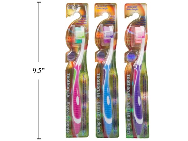 Adult Toothbrush with Tongue Cleaner ~ 1 per pack
