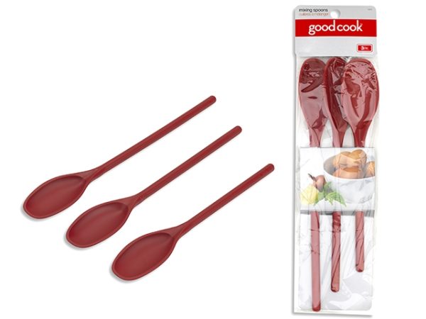 Good Cook Plastic Spoon Set ~ 3 per pack