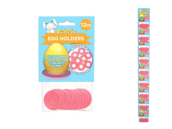 Easter Dudley’s Plastic Egg Ring Holder – 12 per pack ~ 12 packs per clipstrip