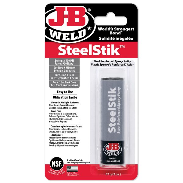J-B Weld SteelStik – Steel Reinforced Epoxy Putty