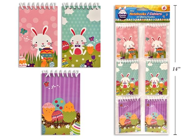 Easter Mini Notebooks – 20/sheets ~ 6 per pack