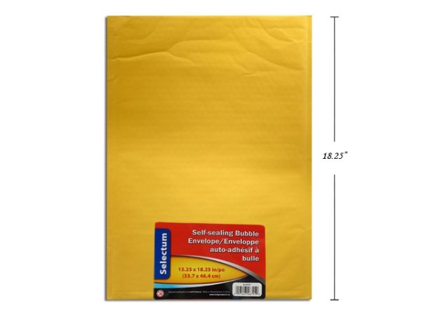Selectum Kraft Peel-N-Seal Bubble Envelope ~ 13.25″ x 18.25″