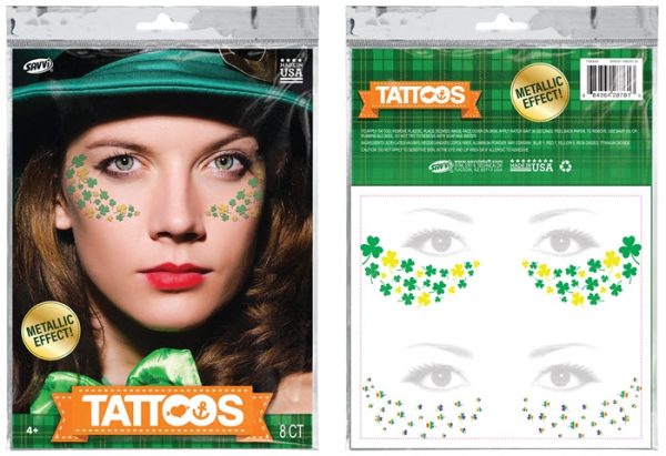 St. Patrick’s Day Freckle Face Tattoos