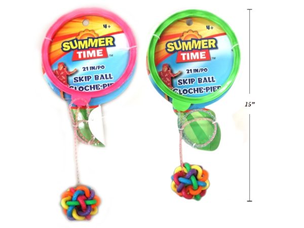 21″ Multi Colored Ankle Skipping Ball ~ 7cm ball