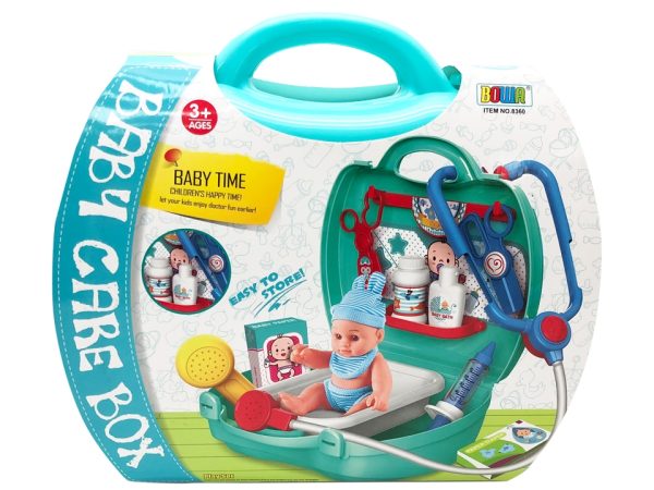 Baby Care Playset in Carrying Case ~ 17 pieces