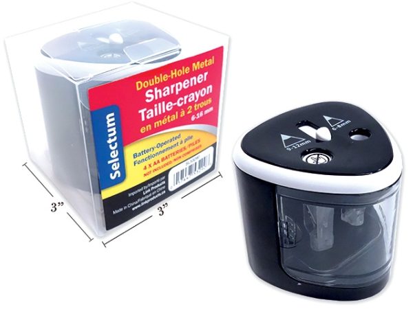 Selectum Battery Operated 2-Hole Pencil Sharpener