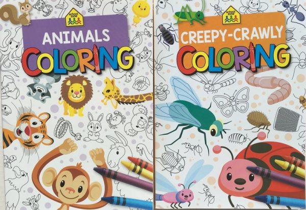 Animals / Creepy Crawlers Coloring Books