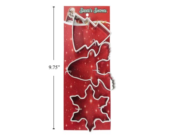 Christmas Stainless Steel Cookie Cutters ~ 3 pieces