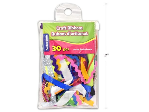 Selectum Assorted Craft Ribbons ~ 30 per pack