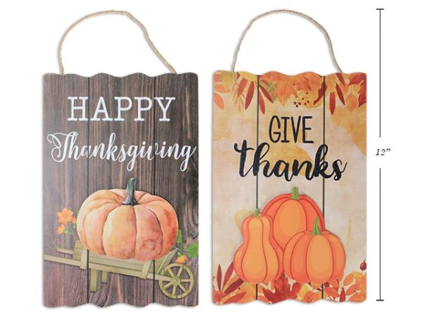 Harvest MDF 2-Layer Hanging Sign ~ 8.75″w x 11.75″h